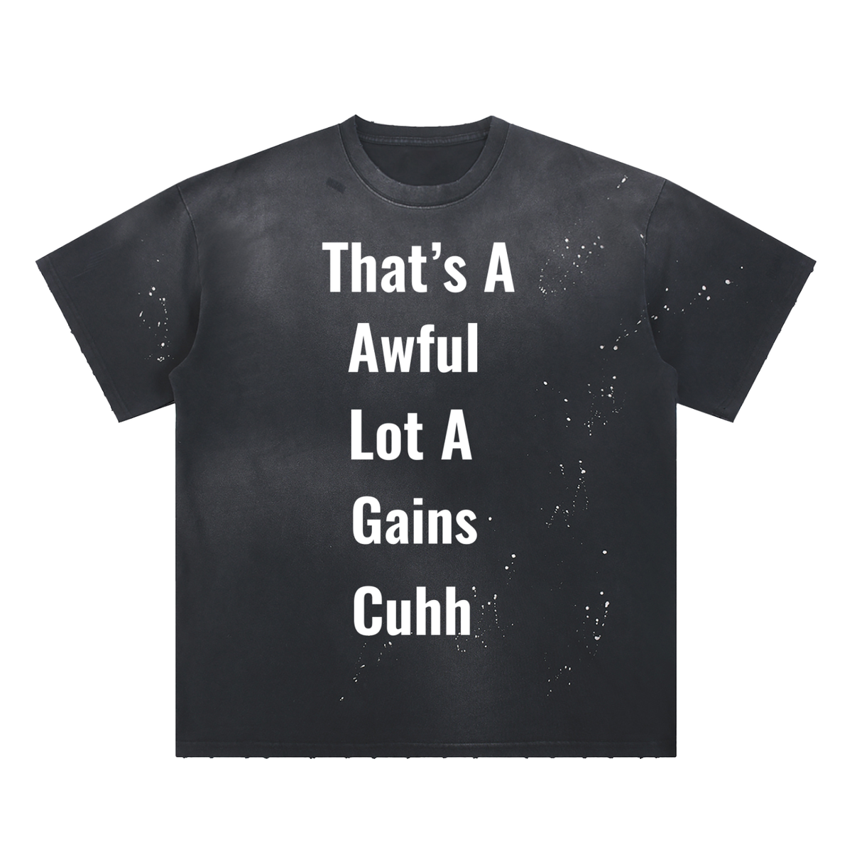 Hand-Frayed Sunfade Paint Splatter T-Shirt