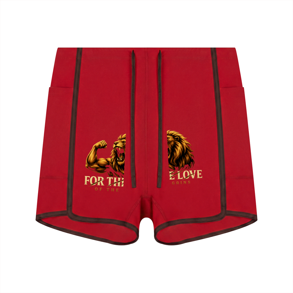 Women's High Rise Color Block Yoga Shorts