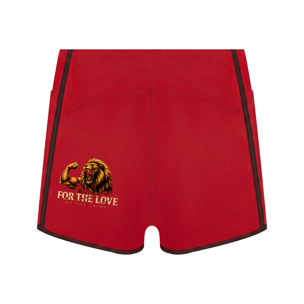 Women's High Rise Color Block Yoga Shorts