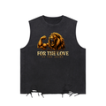 Snow Washed Raw-Hem Tank Top