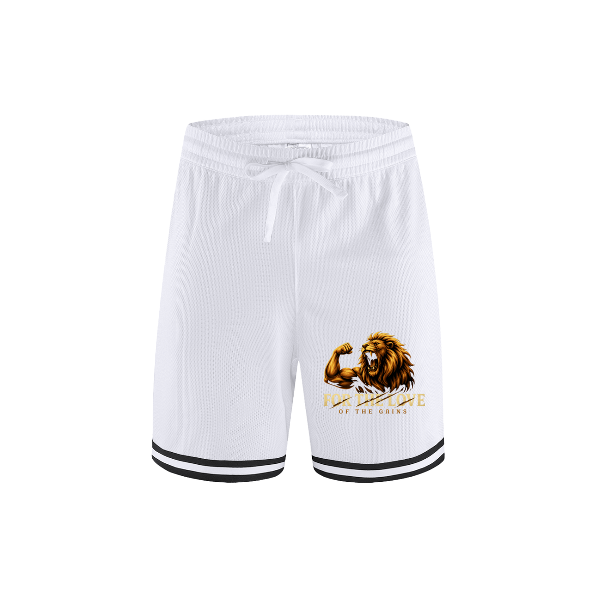Classic Stripe Trim Basketball Shorts