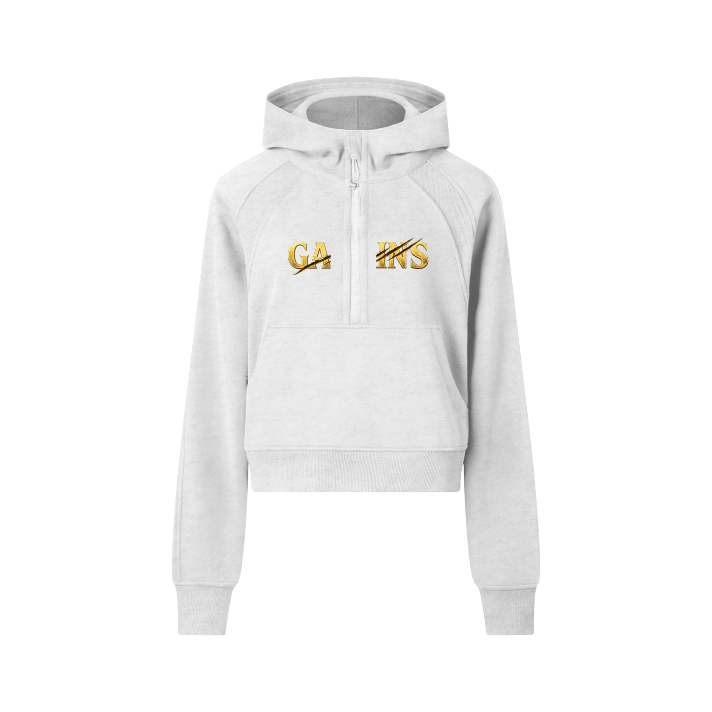 Cropped Half-Zip Hoodie