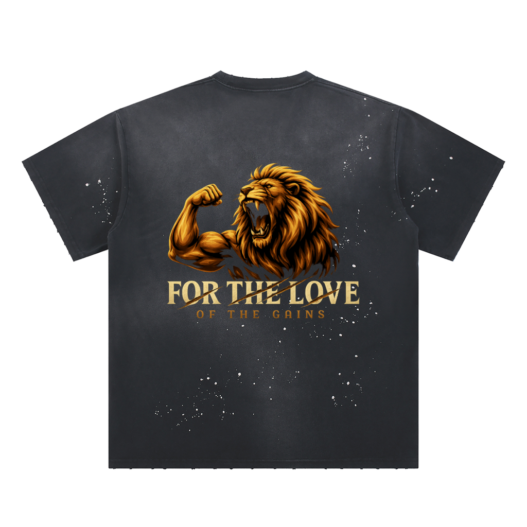 Hand-Frayed Sunfade Paint Splatter T-Shirt