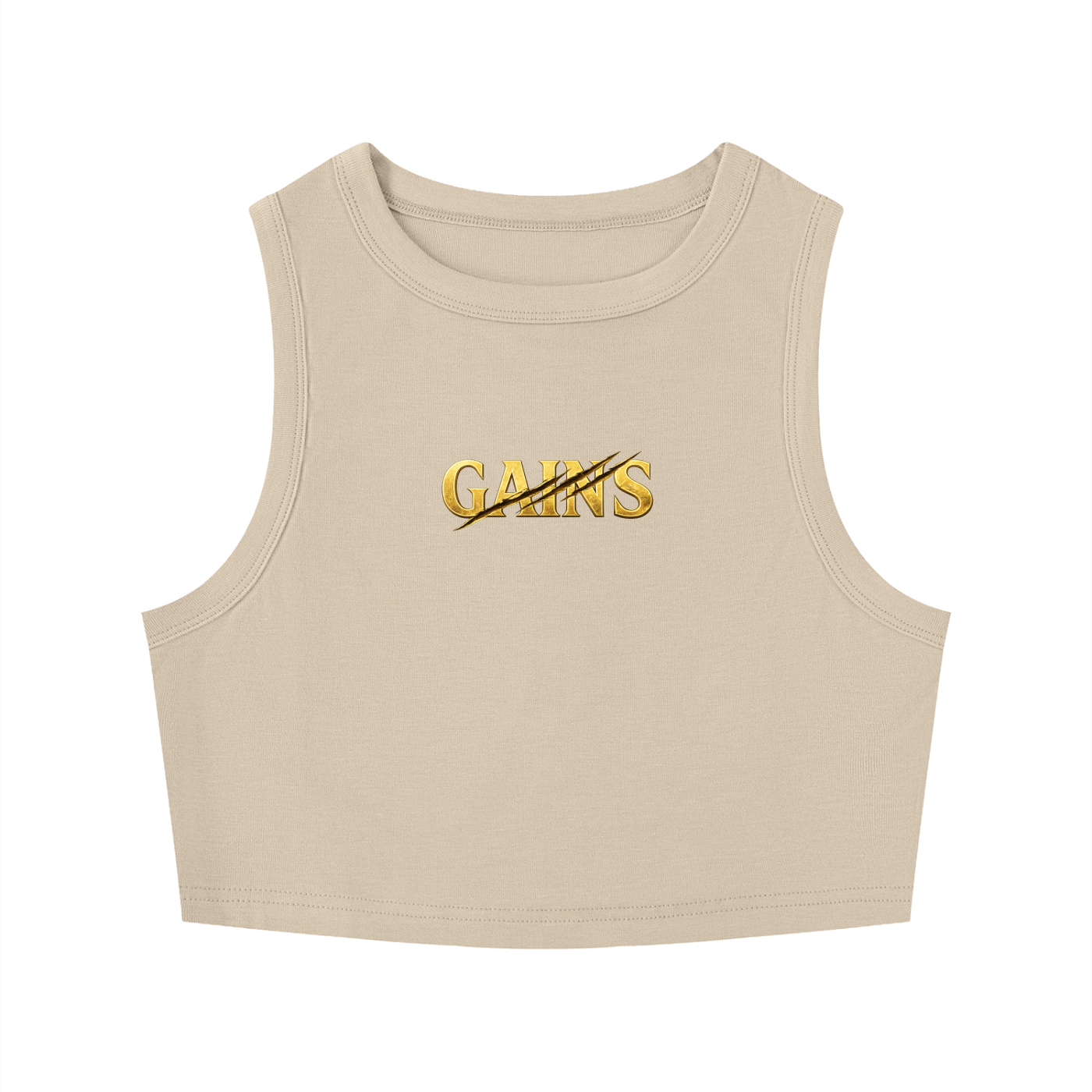 Women's Tight Crewneck Crop Tank Top