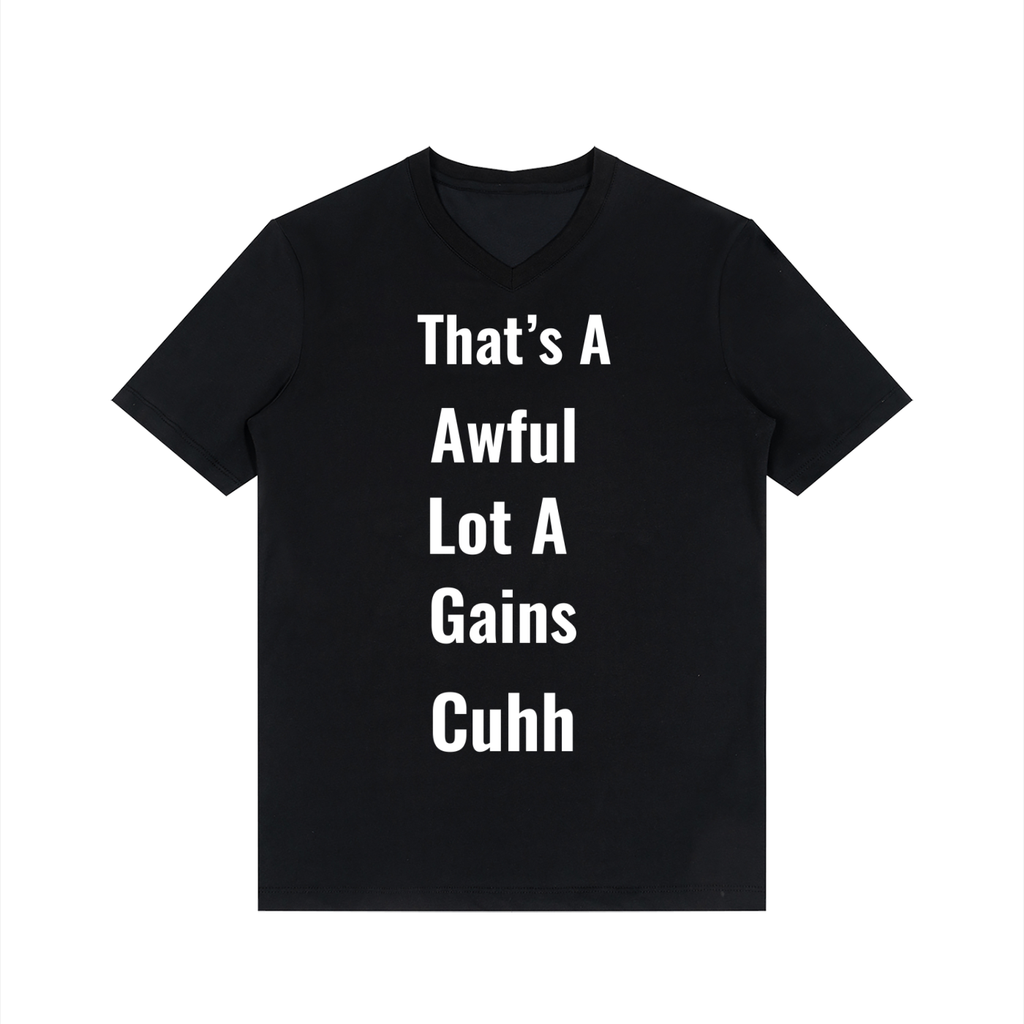 Men's Solid V-Neck T-Shirt