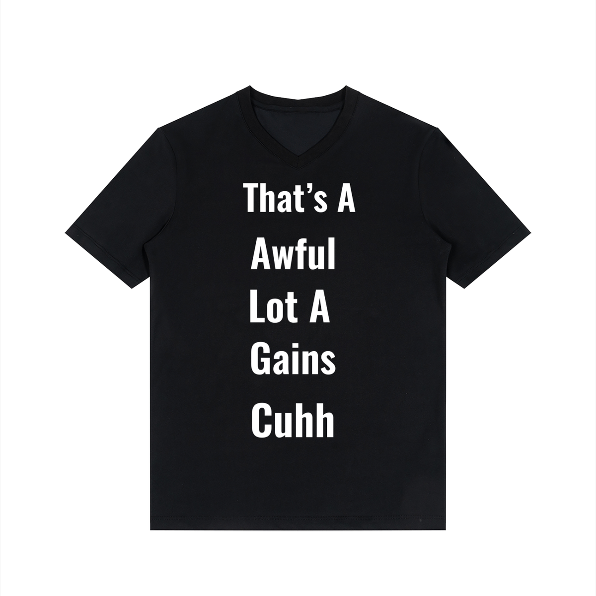 Men's Solid V-Neck T-Shirt