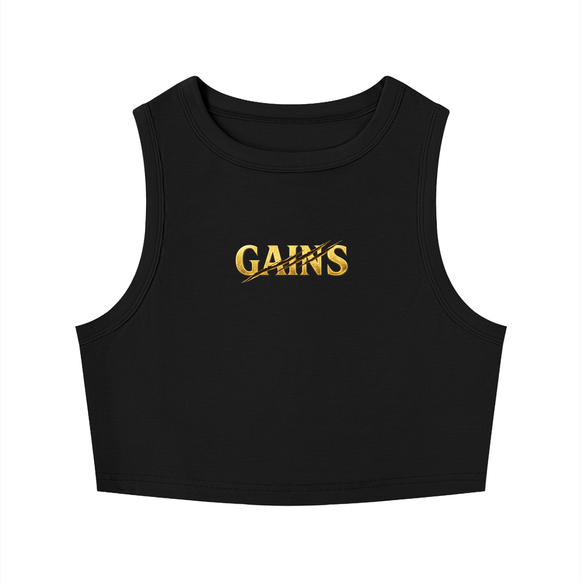 Women's Tight Crewneck Crop Tank Top